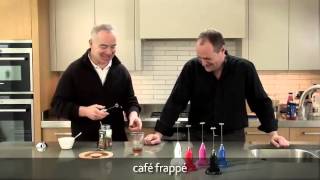 How to make a frappé coffee using an aerolatte milk frother [upl. by Oicirtap]