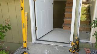 Jeld Wen Front Door Installation  Really crappy products and craftsmanship PART 1 [upl. by Semela]