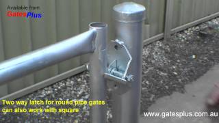 Gate Latch 2 way for round pipe and square [upl. by Anzovin387]