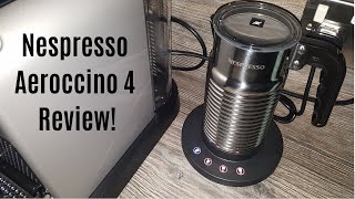 Nespresso Aeroccino 4 Milk Frother Review  Worth upgrading from the Aeroccino 3 [upl. by Drahsar]