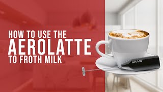 How To Use the AeroLatte To Froth Milk [upl. by Udelle]