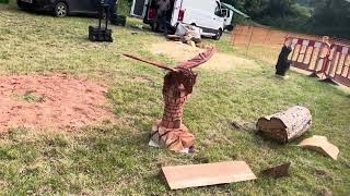 A fabulous range of wooden sculpture at Caerleon festival 2024 [upl. by Asert778]