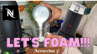 How To Foam Milk With Aeroccino 3 Make Coffee With Foam Tips amp Tricks  Easy Foamed Latte Recipe [upl. by Maryrose]